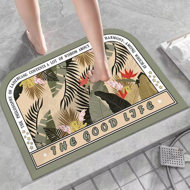 Diatom Oil Bathroom Mat Water-absorbing Quick-drying Non-slip Mat