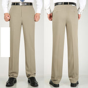 No Discount Men's Summer Thin Middle-aged Straight-leg Pants Loose Casual Pants