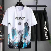 Short-sleeved Shorts Suit Men's Summer New Sports And Leisure - OFEBHS.PT