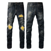 European And American Fashion Street Fashion Close-fitting And Slim-fitting Skinny Jeans - OFEBHS.PT