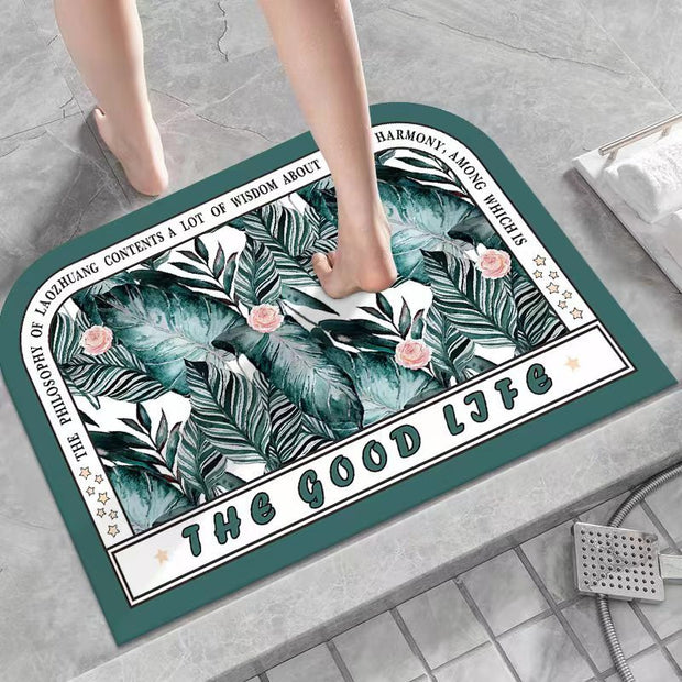Diatom Oil Bathroom Mat Water-absorbing Quick-drying Non-slip Mat