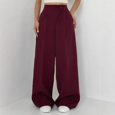 Women's Fashion Casual Straight Trousers - OFEBHS.PT