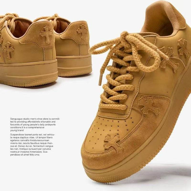 Wheat Casual Sneakers Women Retro Platform Sneaker - OFEBHS.PT