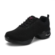 Women's Summer Breathable Fly Woven Mesh Soft Bottom Dancing Shoes - OFEBHS.PT