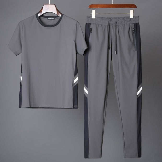 Two-piece Silky Soft And Quick Dry Ice Silk Set