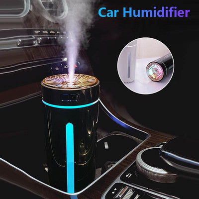 Wireless Air Humidifier Colorful Lights Mute Ultrasonic USB Fogger Diffuser Purifier 800mAh Rechargeabl Cool Mist Maker For Car - OFEBHS.PT