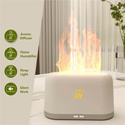 Flame Aroma Diffuser Air Humidifier Ultrasonic Cool Mist Maker Fogger Led Essential Oil Flame Lamp Difusor - OFEBHS.PT