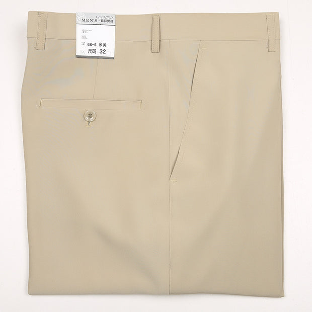 No Discount Men's Summer Thin Middle-aged Straight-leg Pants Loose Casual Pants
