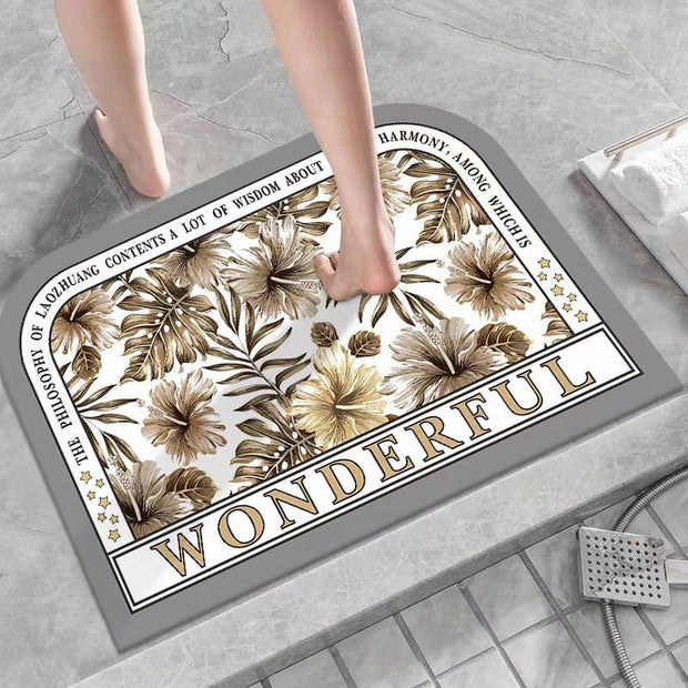 Diatom Oil Bathroom Mat Water-absorbing Quick-drying Non-slip Mat