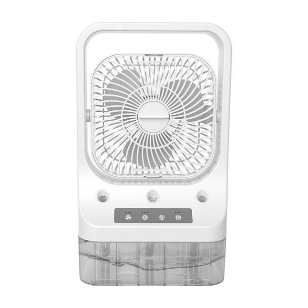 Household Cooling Fan Usb Rechargeable Head Adjustable Air Cooling Water Cooled Air Conditioning Tank Low Noise Air Cooler Fans - OFEBHS.PT