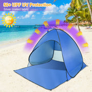 Pop-up Beach Tent, Sunshade, UV-proof Automatic Waterproof Tent For 2-3 People, With Mesh Window Storage Bag, Suitable For Outdoor Beach, Camping, Fishing, Park, Lake, Banned From Sale On Walmart